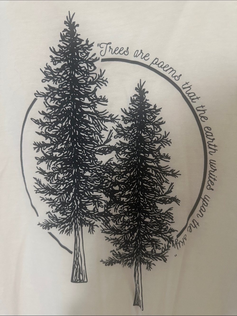 Comfort Colors Cream Short-Sleeve Tee with Pine Tree Graphic - Picture 2 of 3